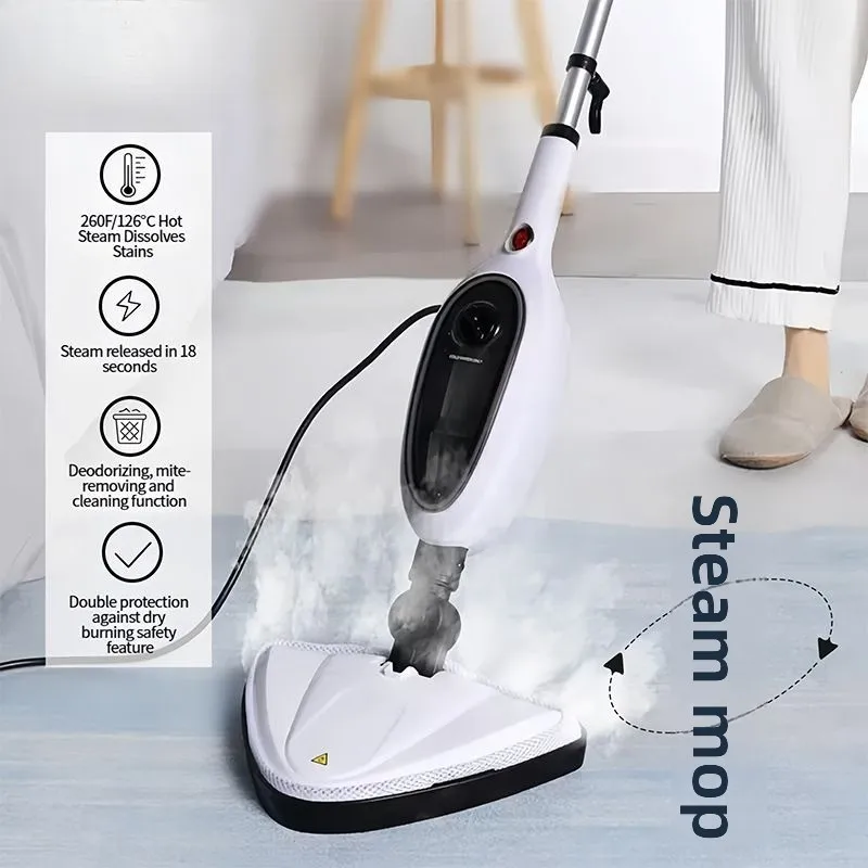 Handheld High‑Temperature Steam Mop for Home, Multi‑Function Electric Steam Cleaner, Sterilization Lazy‑Cleaning Design