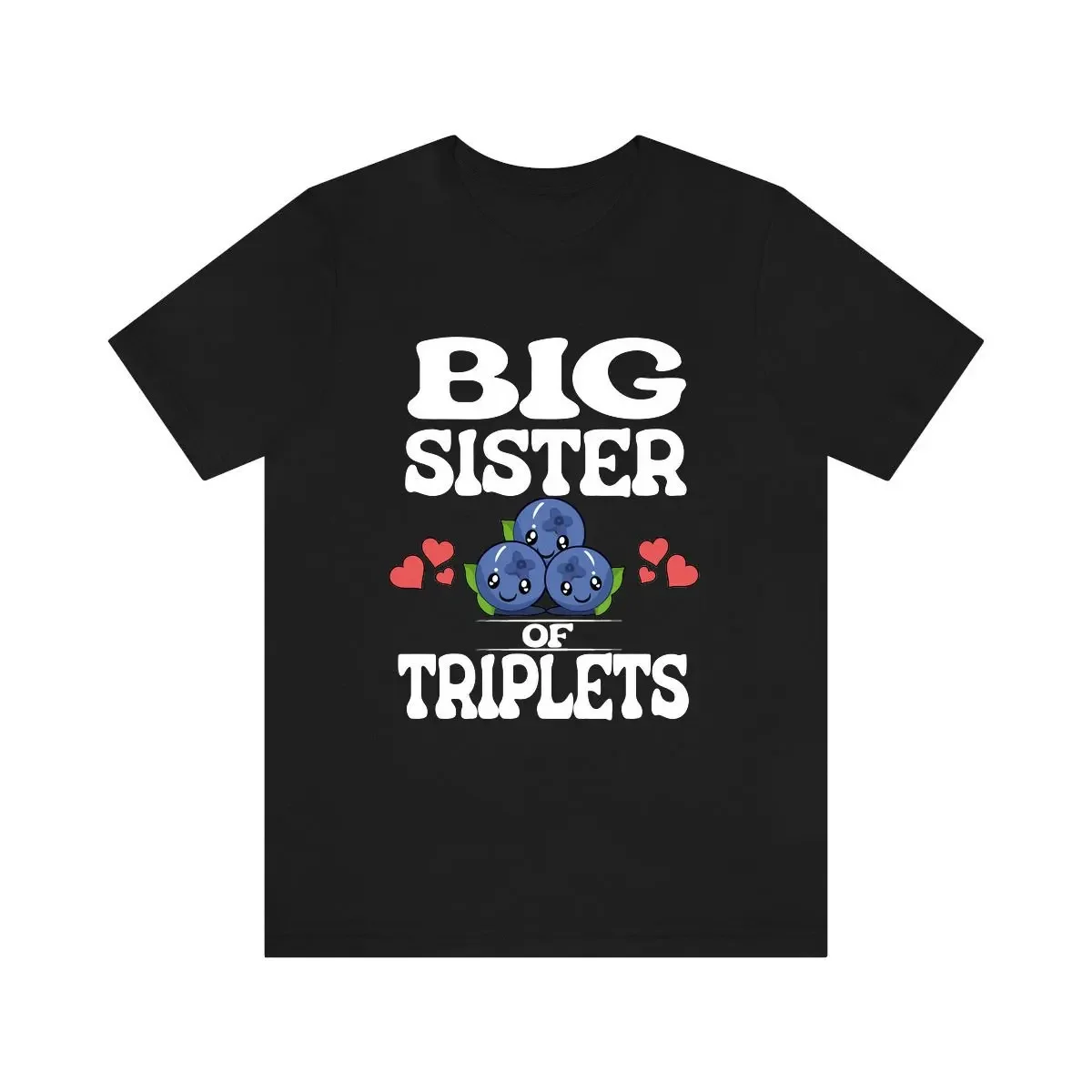 Big Sister Of Triplets T Shirt Triplet Baby Announcement