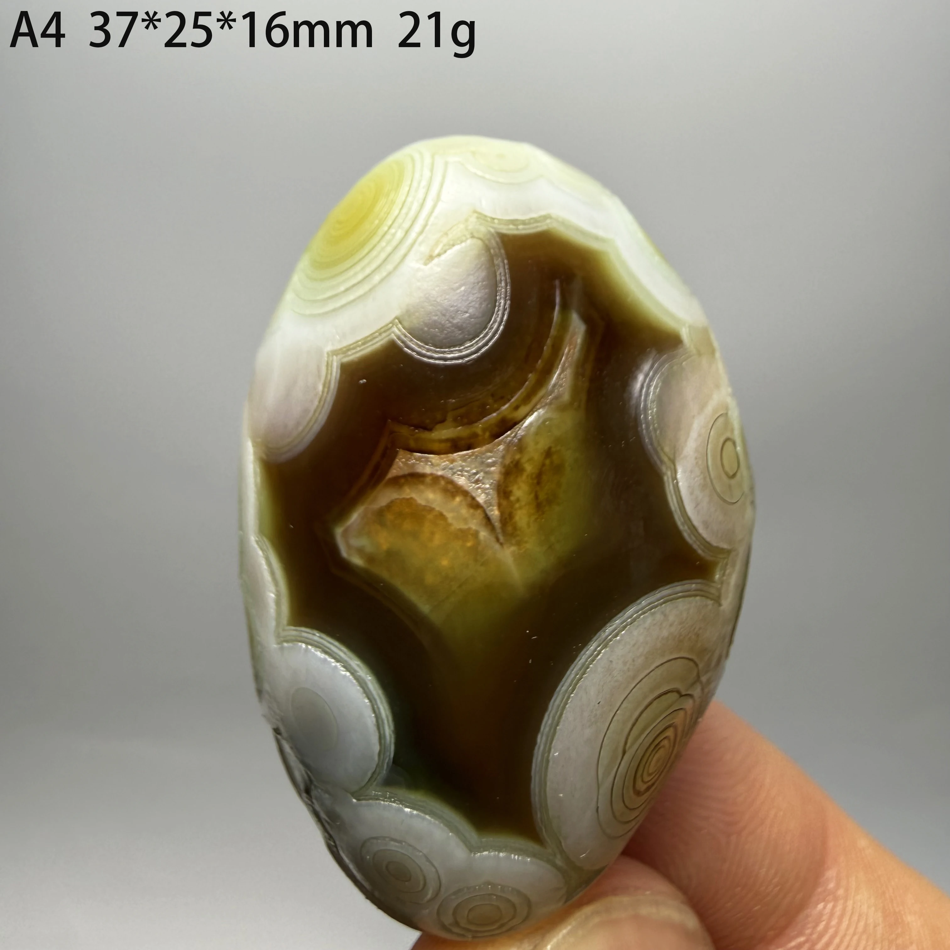 Natural Alxa Gobi Eye Agate Healing Crystal Home Ornament GiftA3-2-15 - view 3