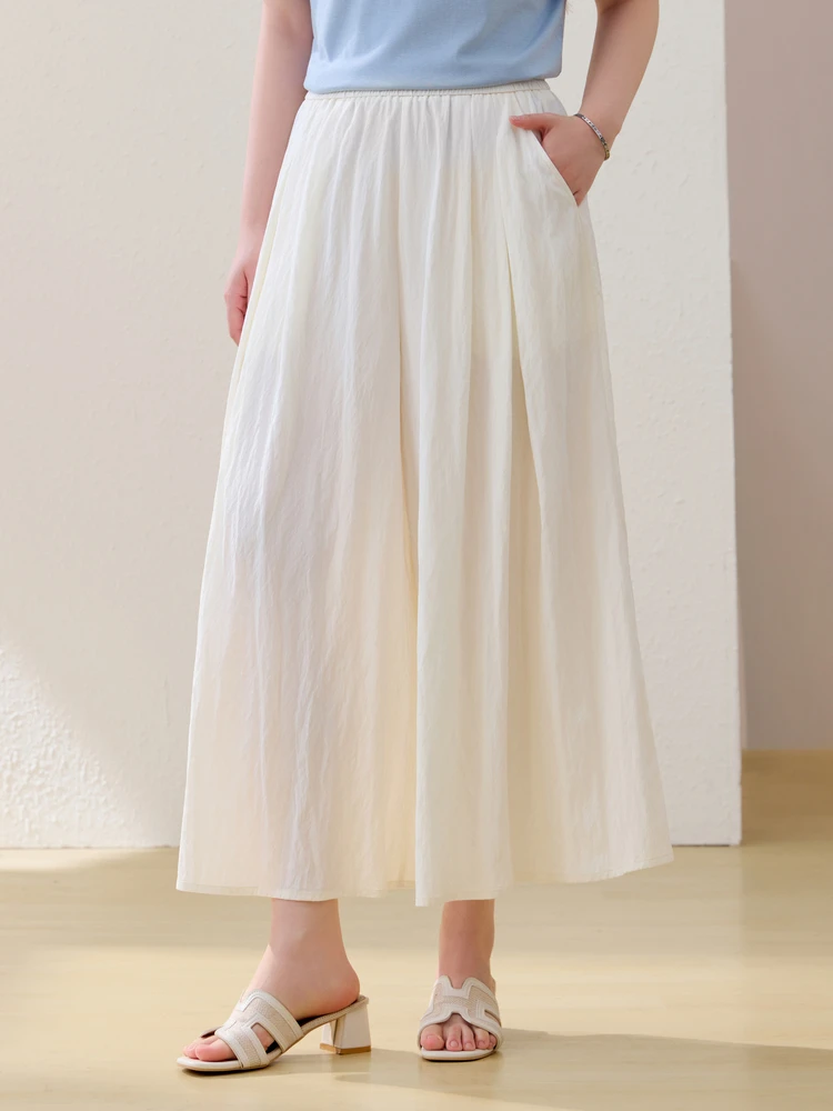 

Laid-back Loose Pants Skirt High Waist Straight Leg Pants plus Size Women's Clothing Slimming Versatile Summer New Arrival