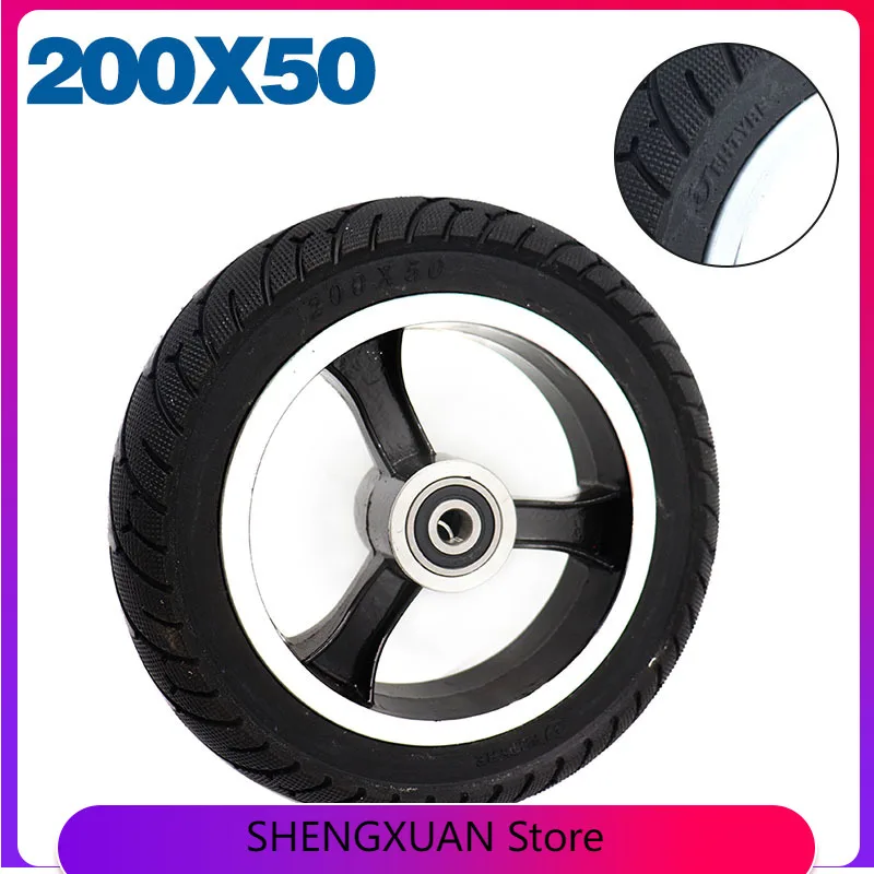 

8 Inch Aluminum Alloy Wheels for Speedtrott GX14 Speedway Mini 4 Pro Rear Wheels 200x50 Explosion-Proof Electric Scooter Wheels