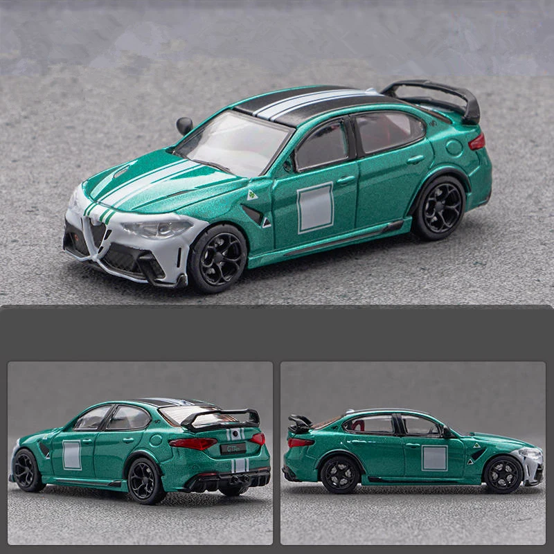 1/64 Alfa Romeo Giulia GTAm Alloy Sports Car Model Diecasts Metal Toy Track Racing Car Vehicles Model High Simulation Kids Gifts