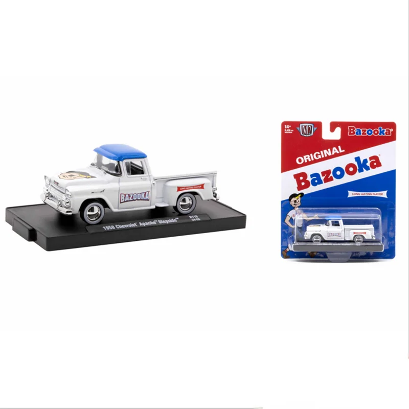 

M2 Machines 1:64 Scale Diecast Alloy 1958 Chevrolet Apache Stepside Toys Cars Model Classics Adult Gifts Souvenir Static Display