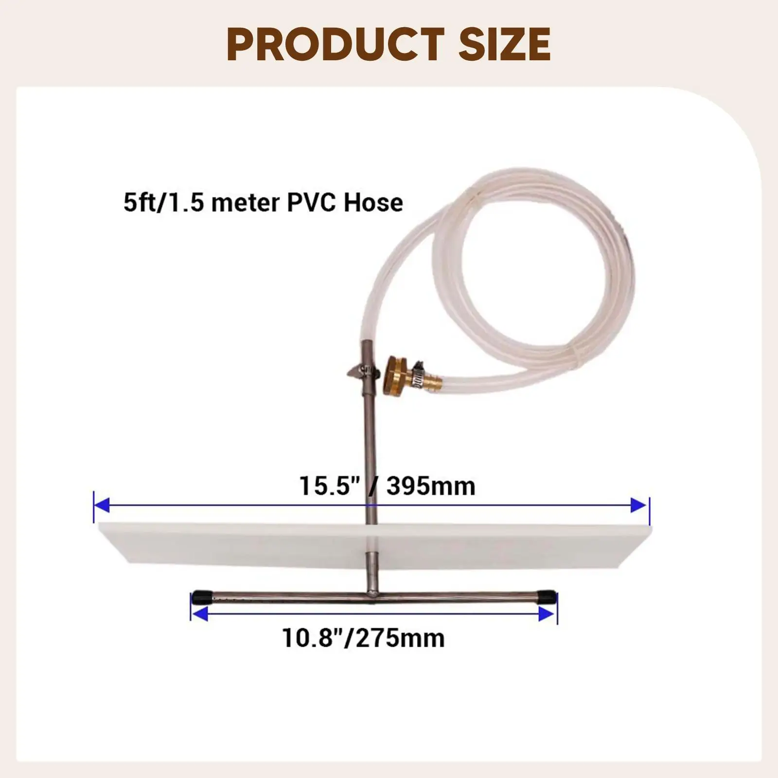 

Plastic Rotating Sparge Arm Adjustable Two Way Splitter Homebrew Beer Brewing Sprinkler Kit for Grain Bed Irrigation