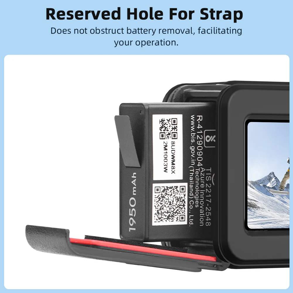 Flymile Silicone Case for DJI Action 5 Pro Sports Camera Body Cover With Lens Cap Silicone Rubber Protector Accssory