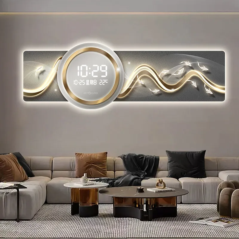 Big Size Luxury Wall Clocks Living Room Art Mural Design Creative Clock Wall Simple Round Orologio Da Parete Home Decoration