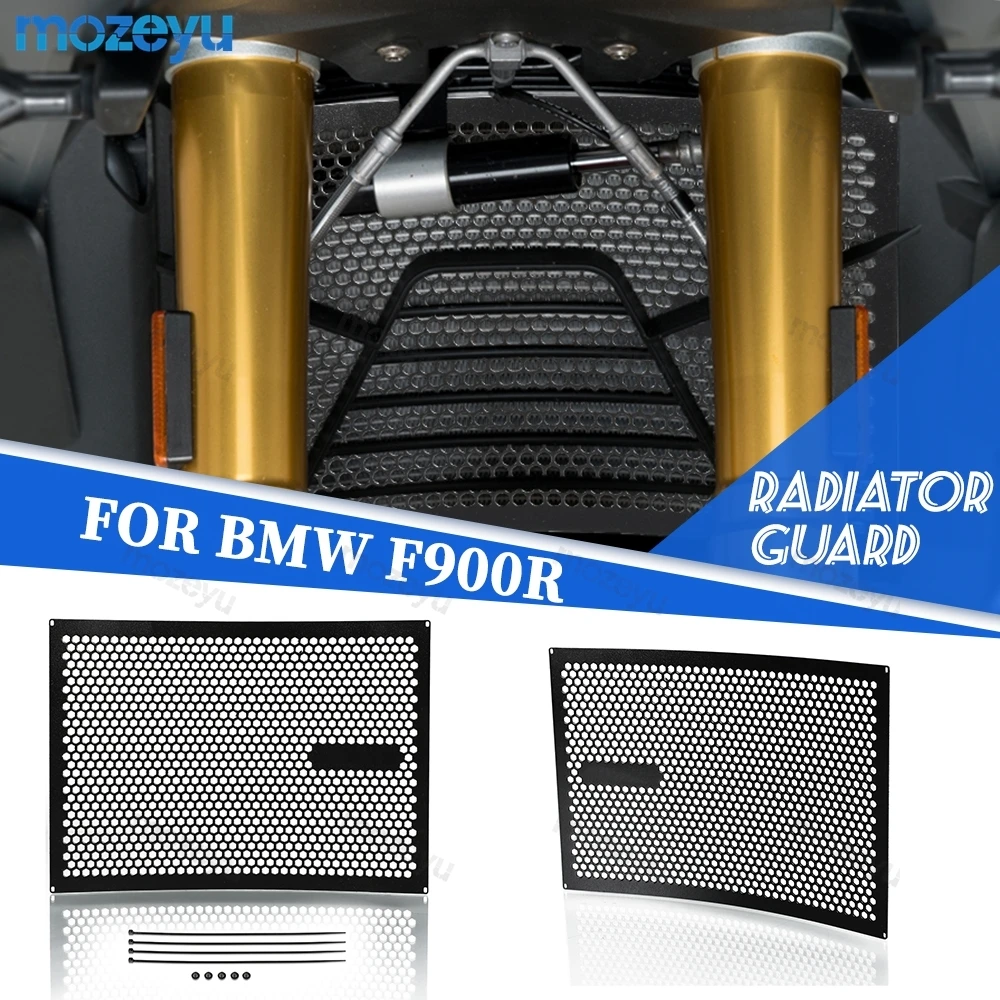 With Sticker For BMW F900R F900XR F900 R XR F 900 R 2026-2020 Motorcycle Radiator Guard Grille Cover Protector Protective Grill