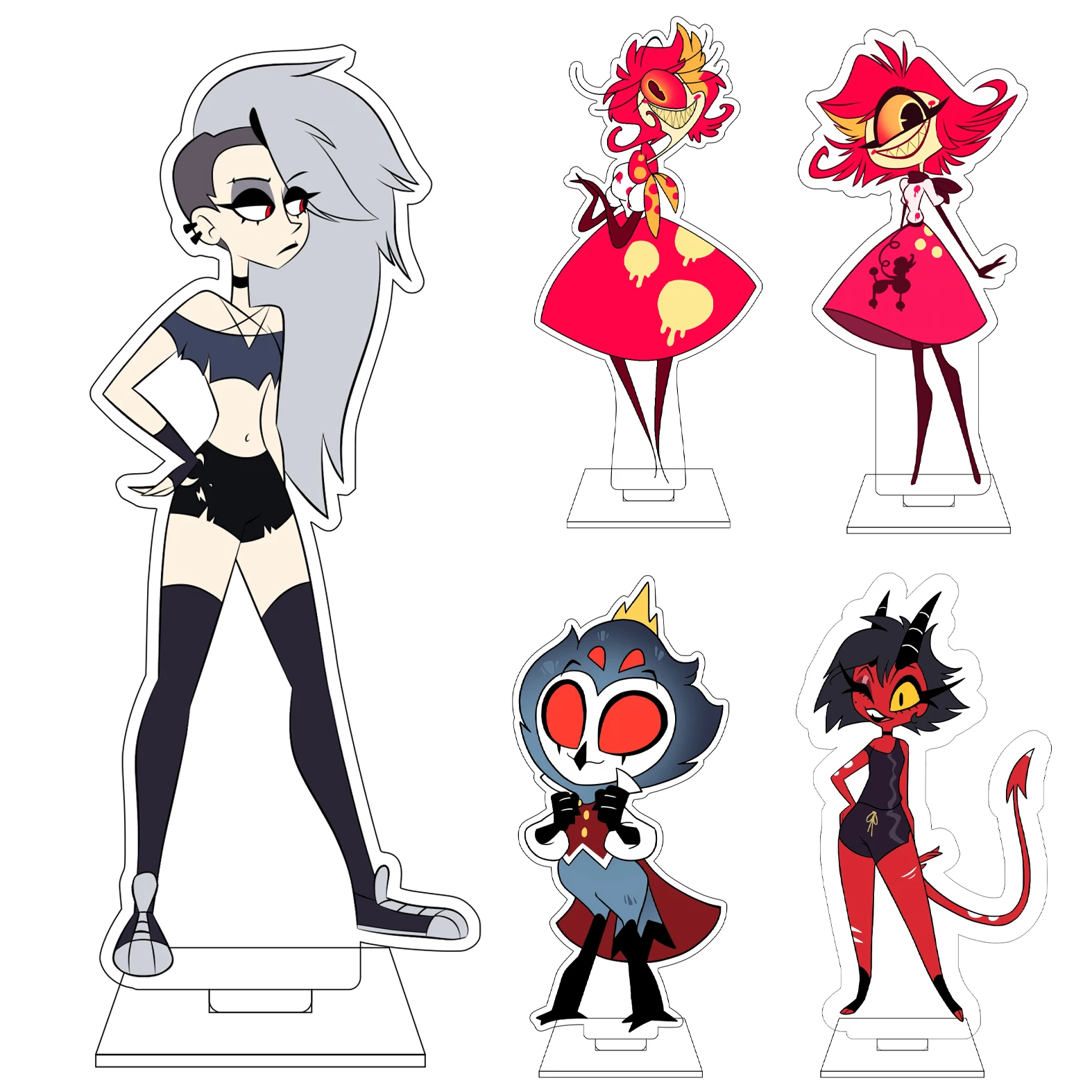 

Акриловая подставка-фигурка 16 см для косплея по аниме Hazbin: Люцифер Морнингстар, Чери, Вагги, Аластор. Украшения и подарки.