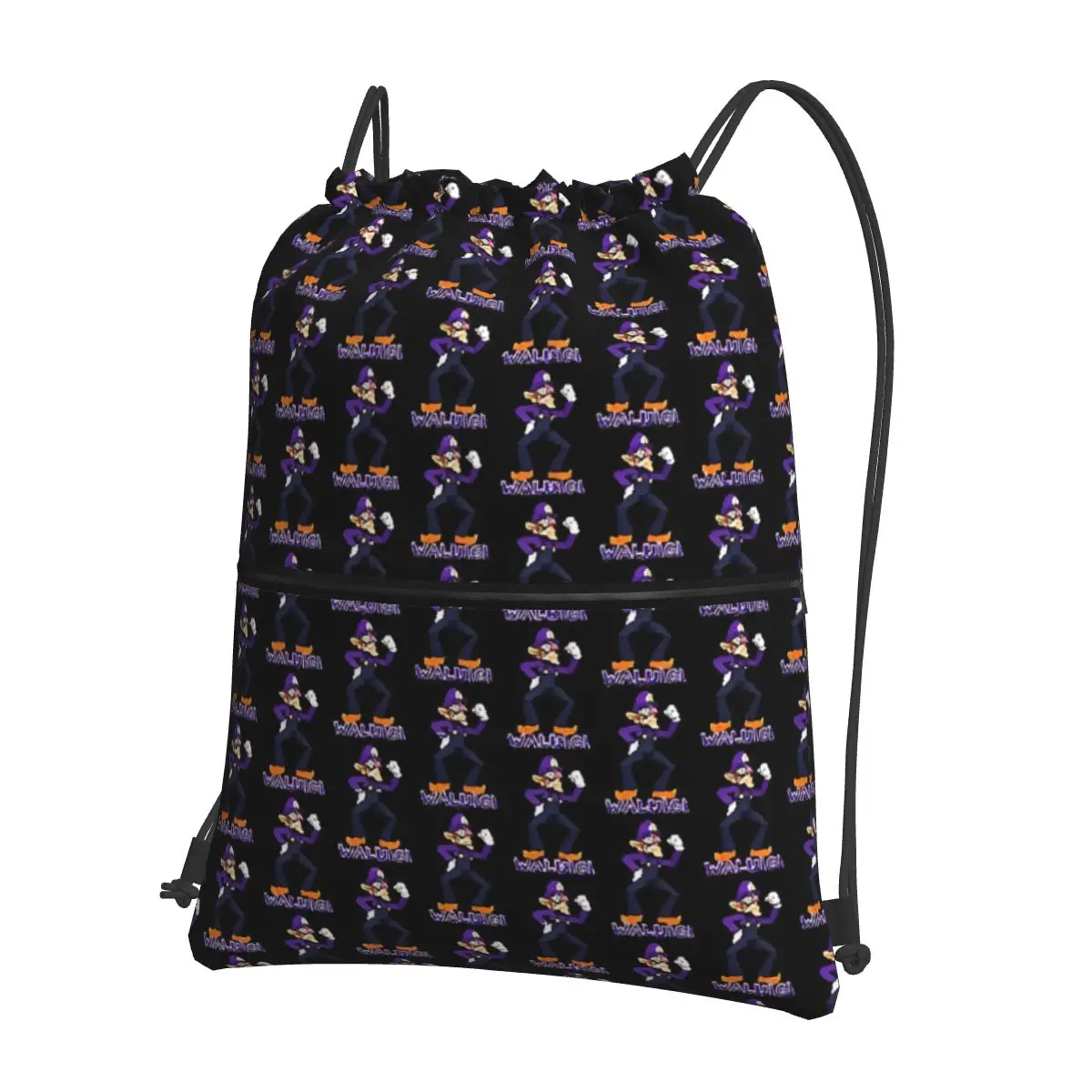 Mochilas portáteis Waluigi, Drawstring Bag, Bundle Pocket, Sapatos, Viagem, Esporte, Homem, Mulher, Cópia