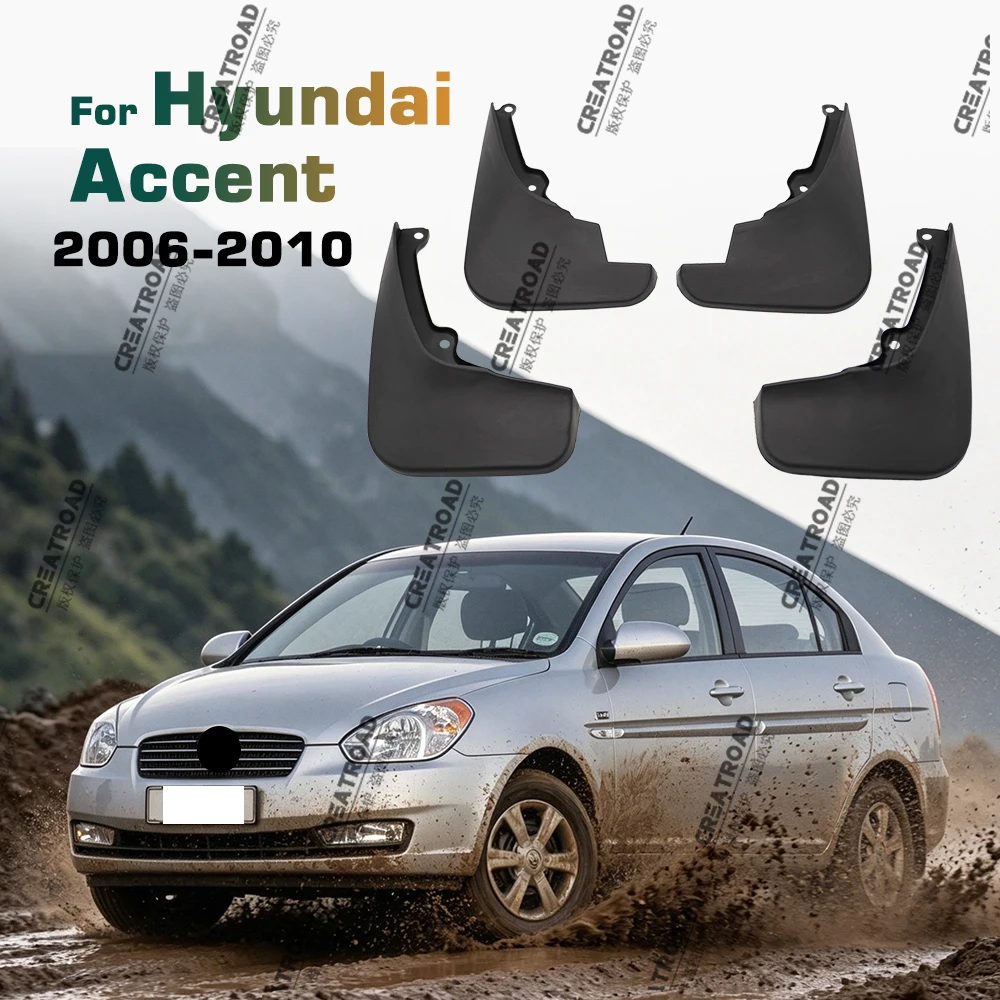 Für Hyundai Accent Gls Limousine 2006 2007 2008 2009 2010, Kotflügel, Kotflügel, Schmutzfänger, Spritzschutz, Kotflügel, Autozubehör