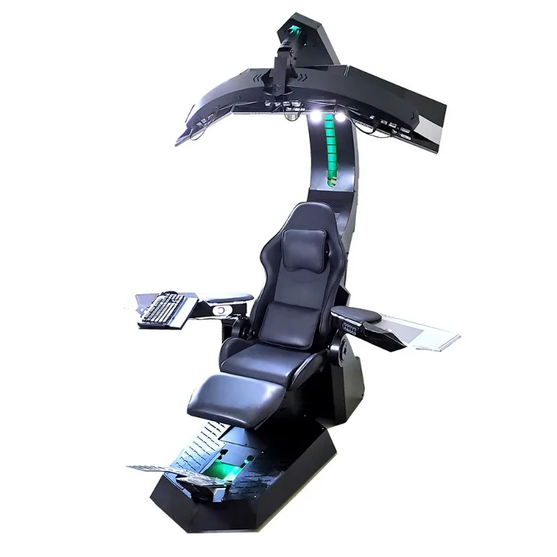 modern swivel support 3 monitors predator cockpit simulation gaming chair scorpion computer game chair