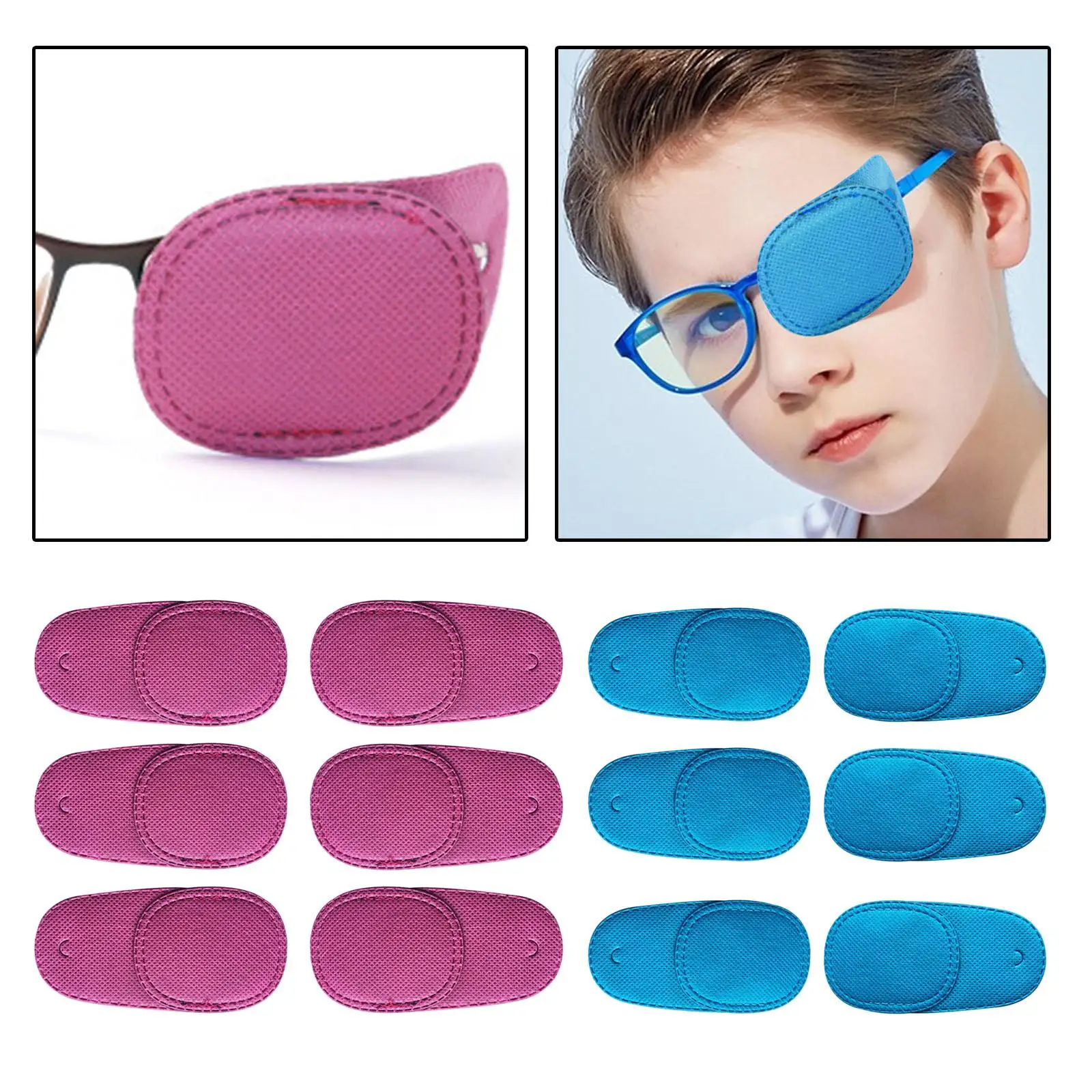 6Pcs Amblyopia Eye Patches Eye Mask Training Patches for Lazy Eye Girls Boys