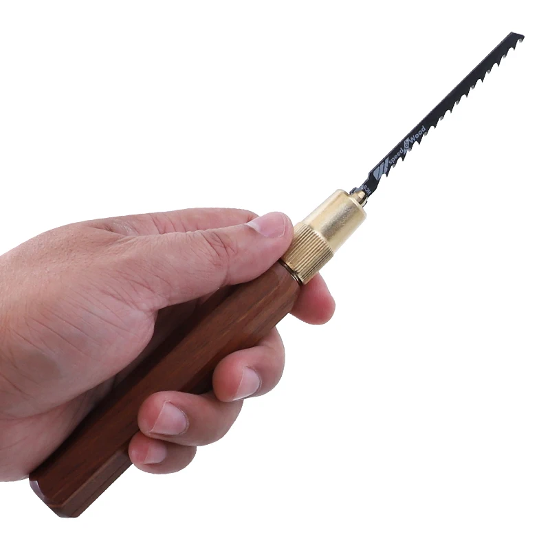 مجموعة منشار يدوي صغير من الفولاذ الكربوني العالي شفرة منشار ذات أسنان خشنة/ناعمة مع مقبض خشبي شفرة منشار قابلة للاستبدال لقطع الخشب والبلاستيك #3