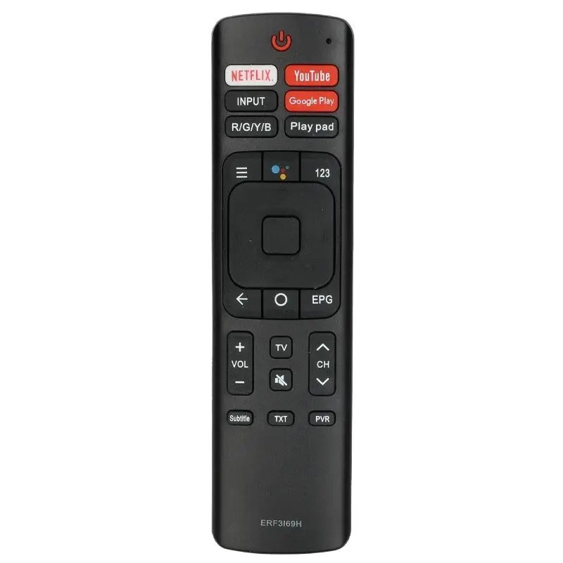 For ERF3I69H IR Hisense-TV-Remote-Control-Replacement With NETFLIX YouTube Google Play Buttons (NO Voice Function)