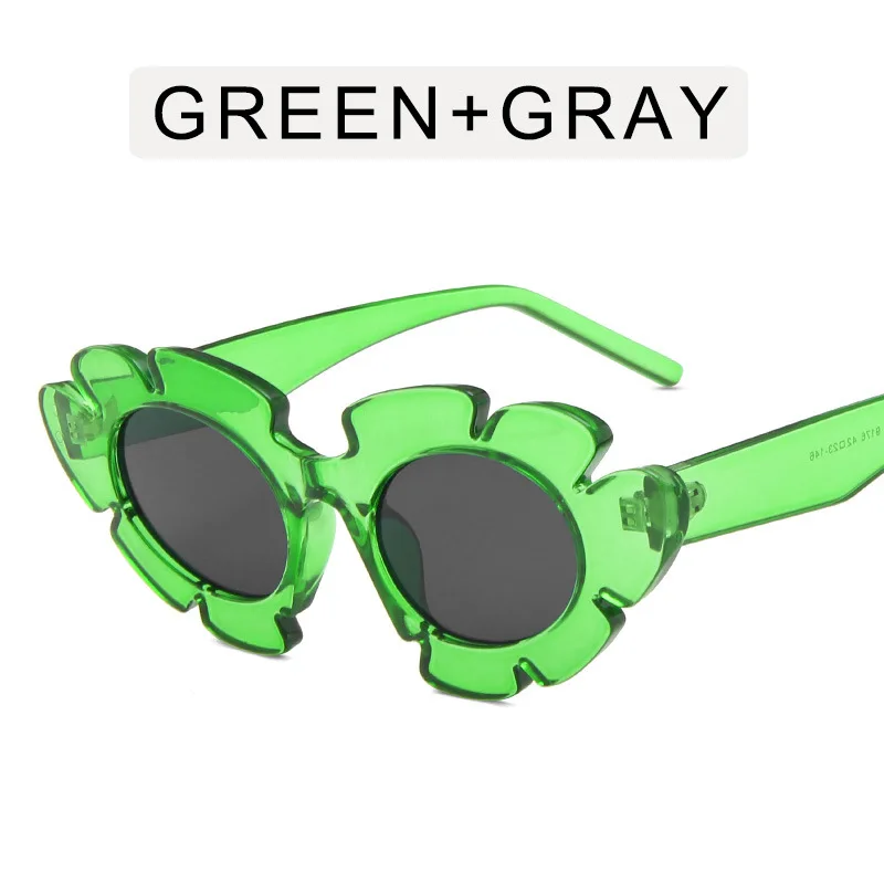 53372 mode Runde Blumen Party Sonnenbrille Frauen Designer Frauen Sonnenblumen Sonne Gläser Vintage Uv400 Außen Oculos De Sol