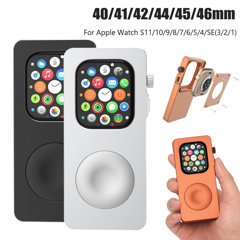 Metal Case for Apple Watch SE3 S4/5/6/7/8/9/10/11 40mm 41mm 42mm 44mm 45mm 46mm Protective Case Support for Iwatch Expands IPod