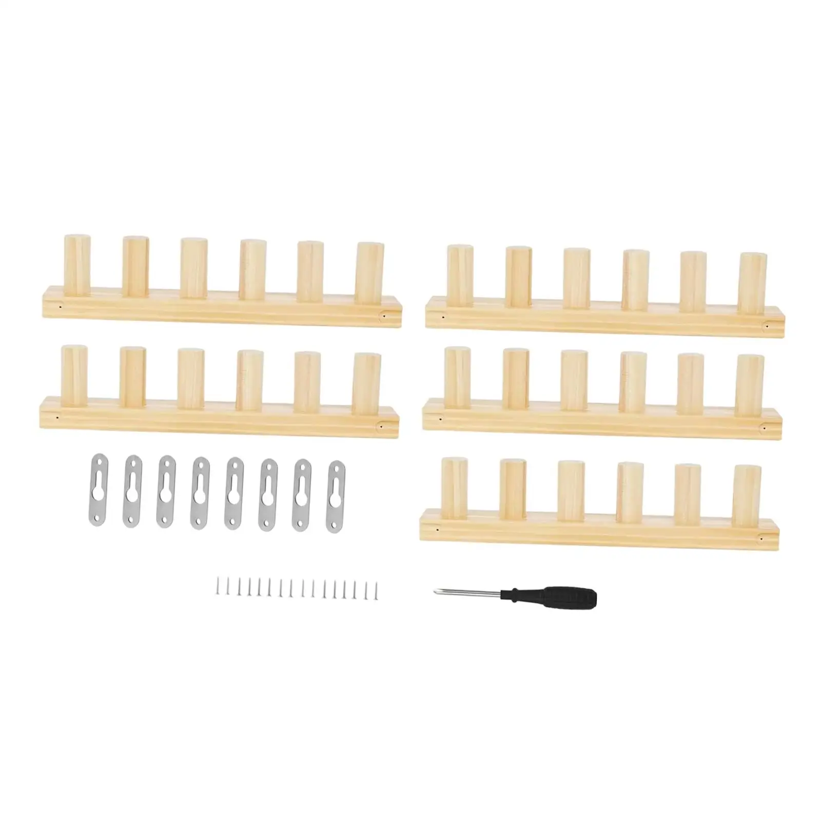 

Portable Hand Knitting Blanket Loom Kit Adjustable Wooden Frame Craft for Quilting Accessories Beginners