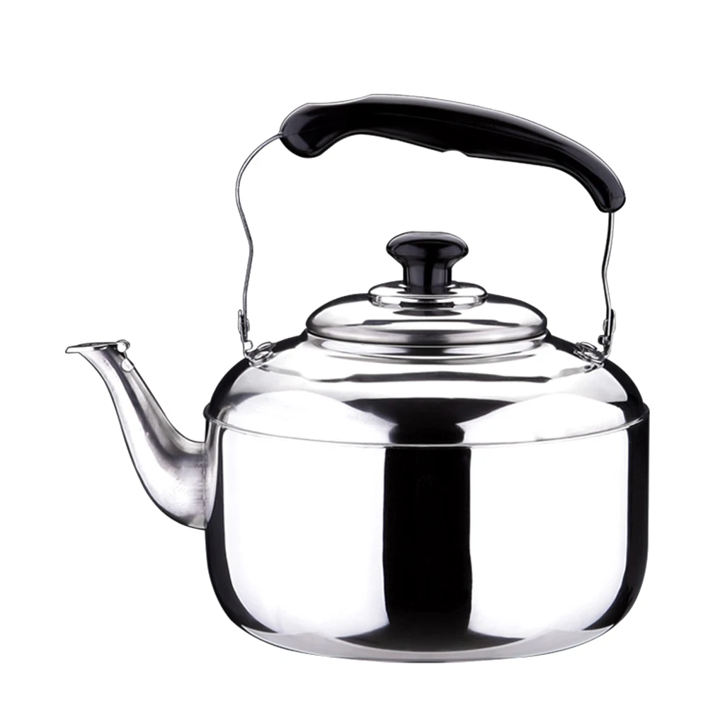 Stainless Steel Kettle Whistling Tea Kettle Coffee Kitchen Stovetop Induction for for Home Kitchen camping picnic 4L 5L 6L