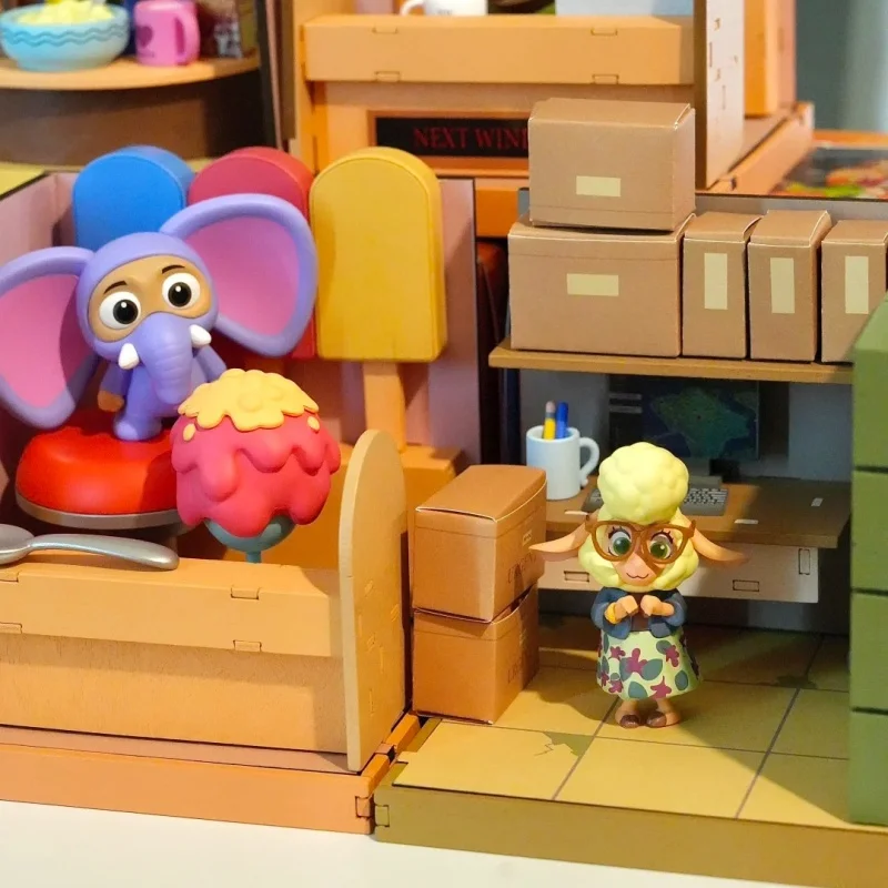 جديد Zootopia 2 صندوق أعمى نيك جودي عمل الشكل في DIY بها بنفسك بناء المشهد سطح المكتب ديكور هدية لعبة لطيف الشكل-لأصدقائك