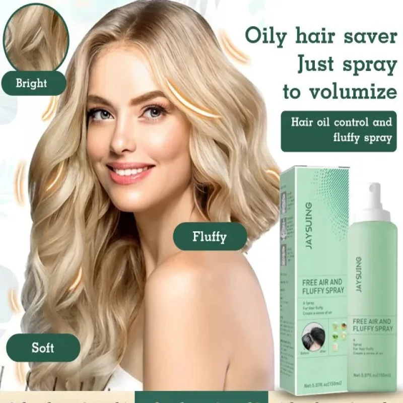 Leave-in dry hair spray unisex oil control refreshing no trace of oil head fluffy lazy fluffy powder hair styling spray