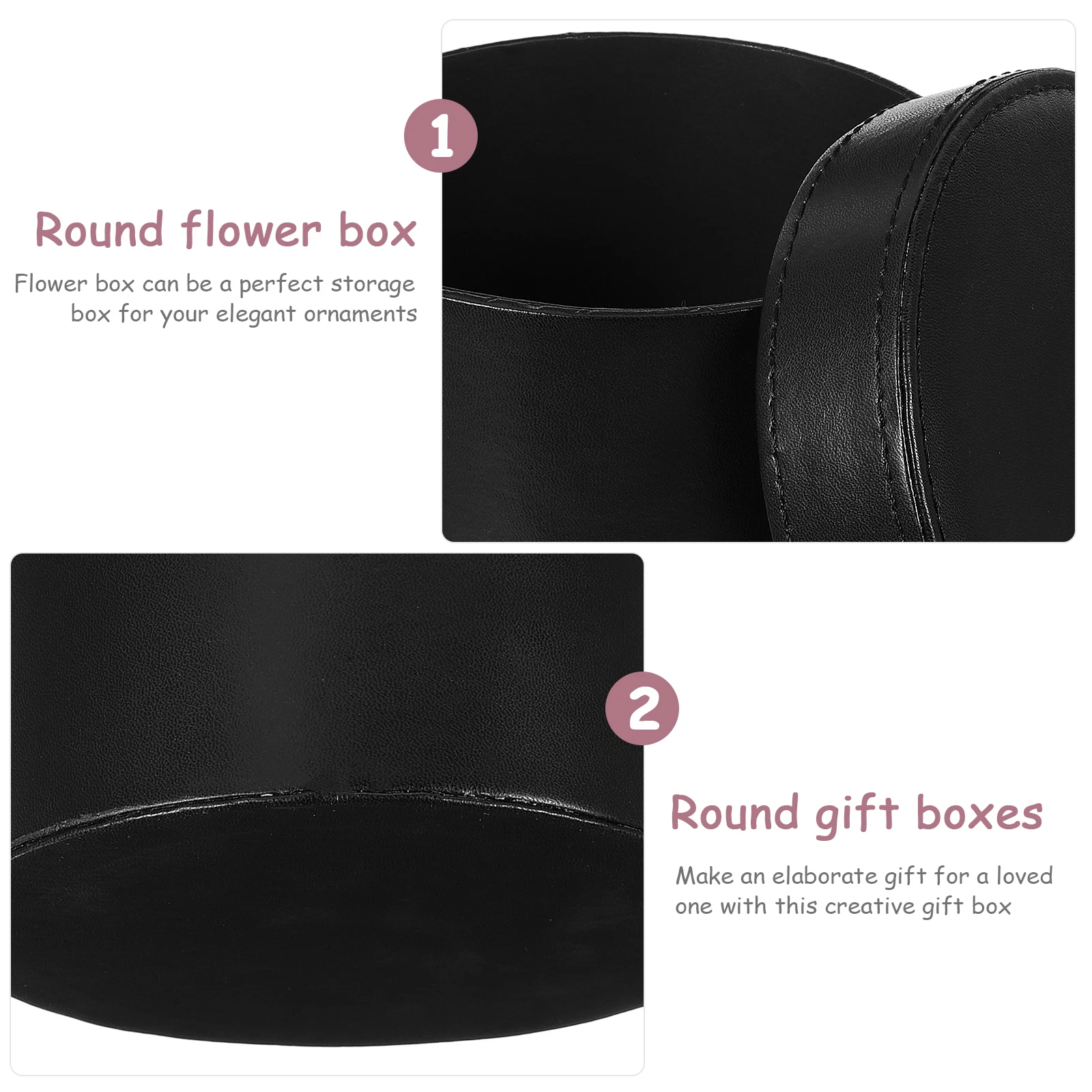 

Round Hug Bucket Gift Box For Flowers Jewelry Candles Bridal Round Florist Box Wedding Flower Pot