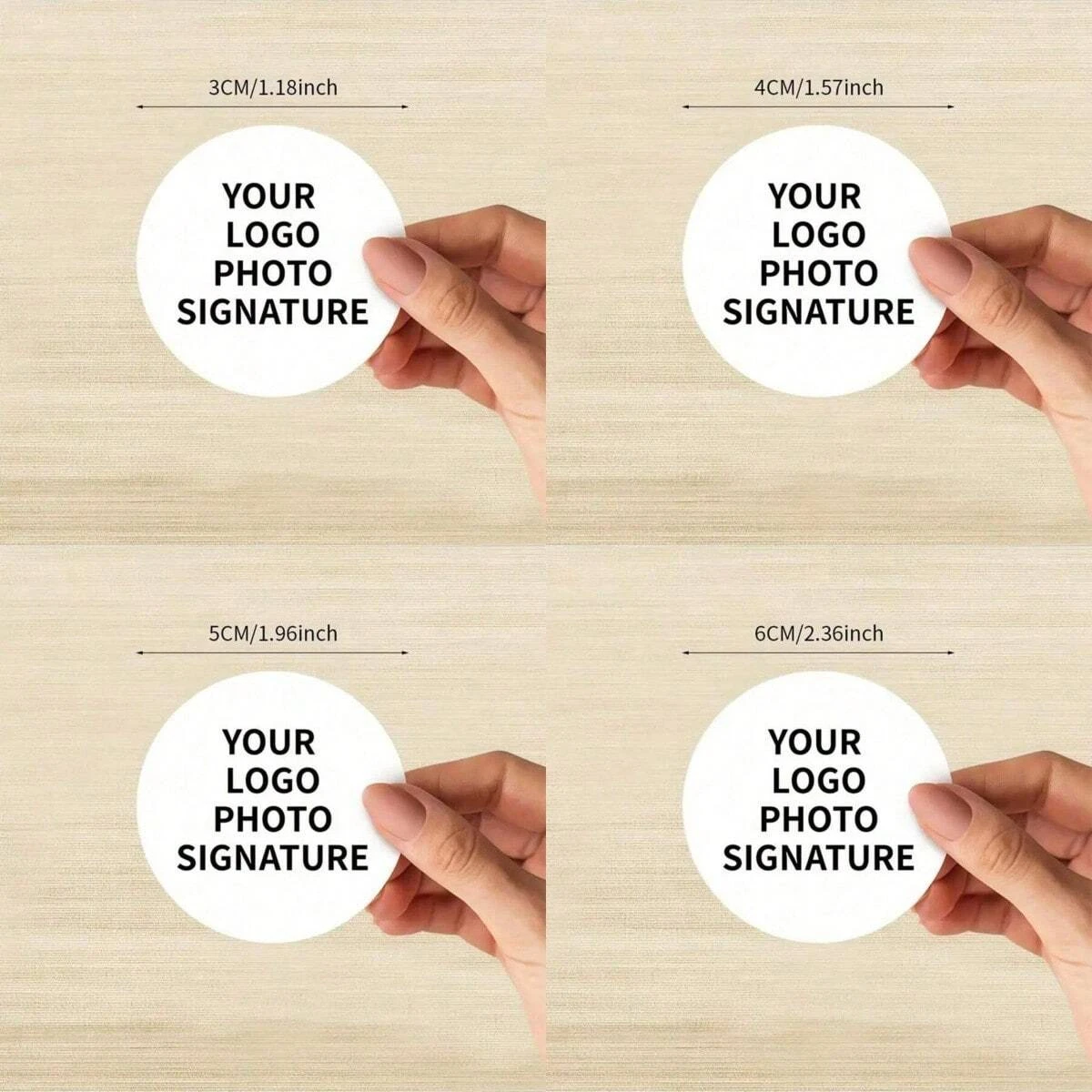 100 قطعة من الملصقات المخصصة المميزة غير المطلية بشعار أعمال مستدير مقاس 2.5 بوصة، ختم الذكرى السنوية للمكتب المنزلي لعائلةها #2