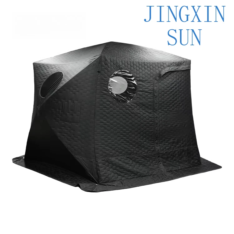 Large Portable Sauna Tent for 8 Person  , 420D Oxford Outdoor Sauna Tent and Wood Stove Package with Rocks