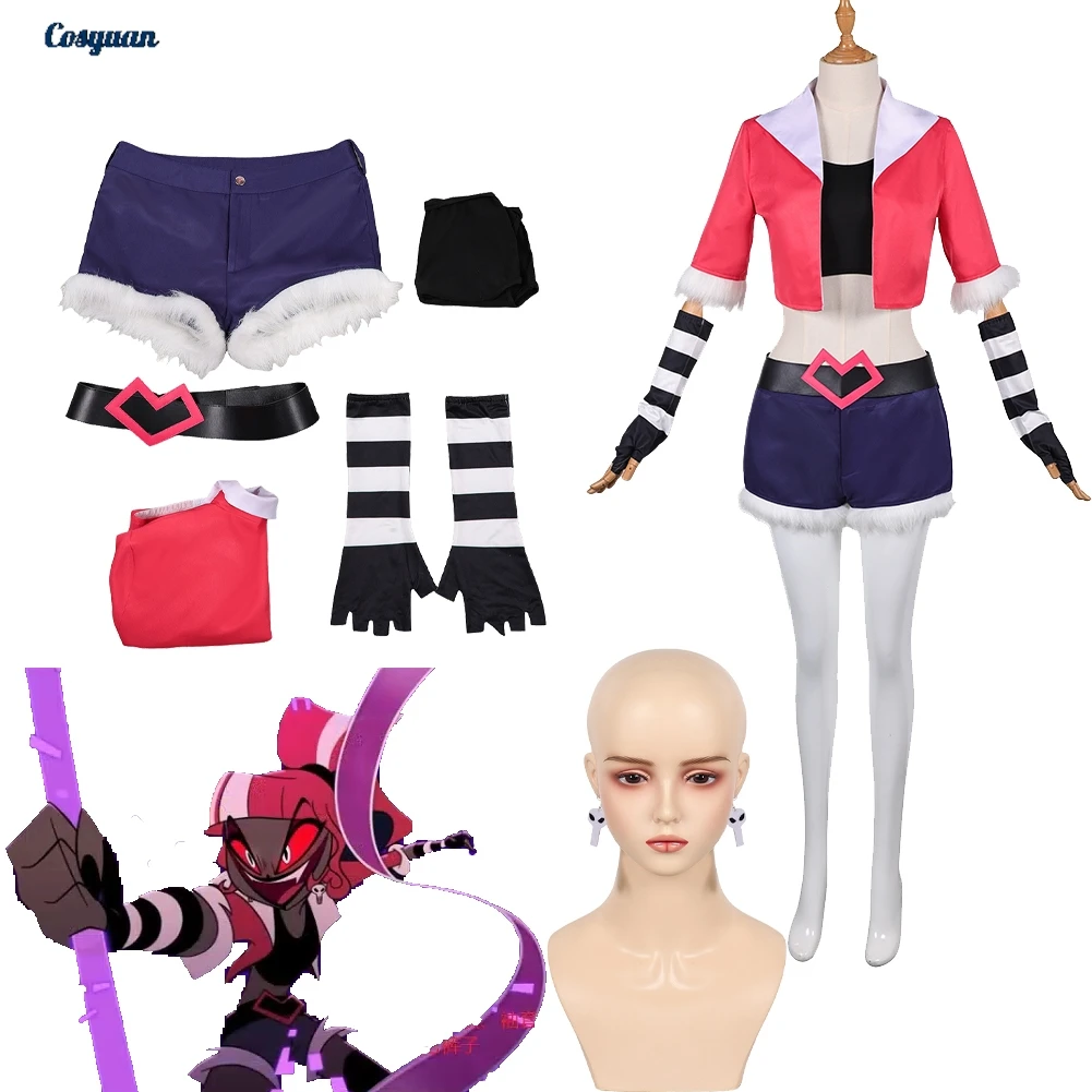

TV Evil Leader Cosplay Velvette Top Pants Earrings Women Cloth Party Disguise Roleplay Halloween Costume Carnival Outfits Suits