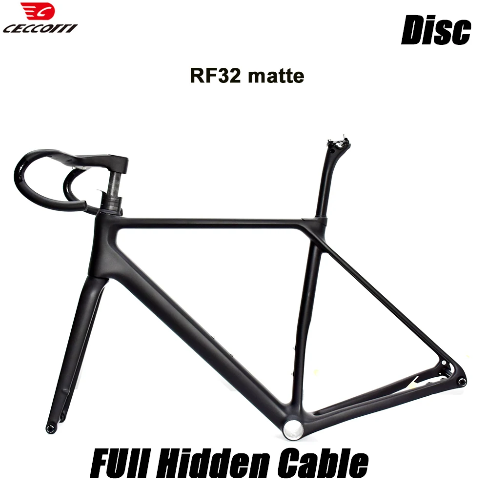 CECCOTTI RF32 Model T1000 Full Carbon Road Bike Frame Full Hidde Cable Design And T47BB Bicycle Frameset