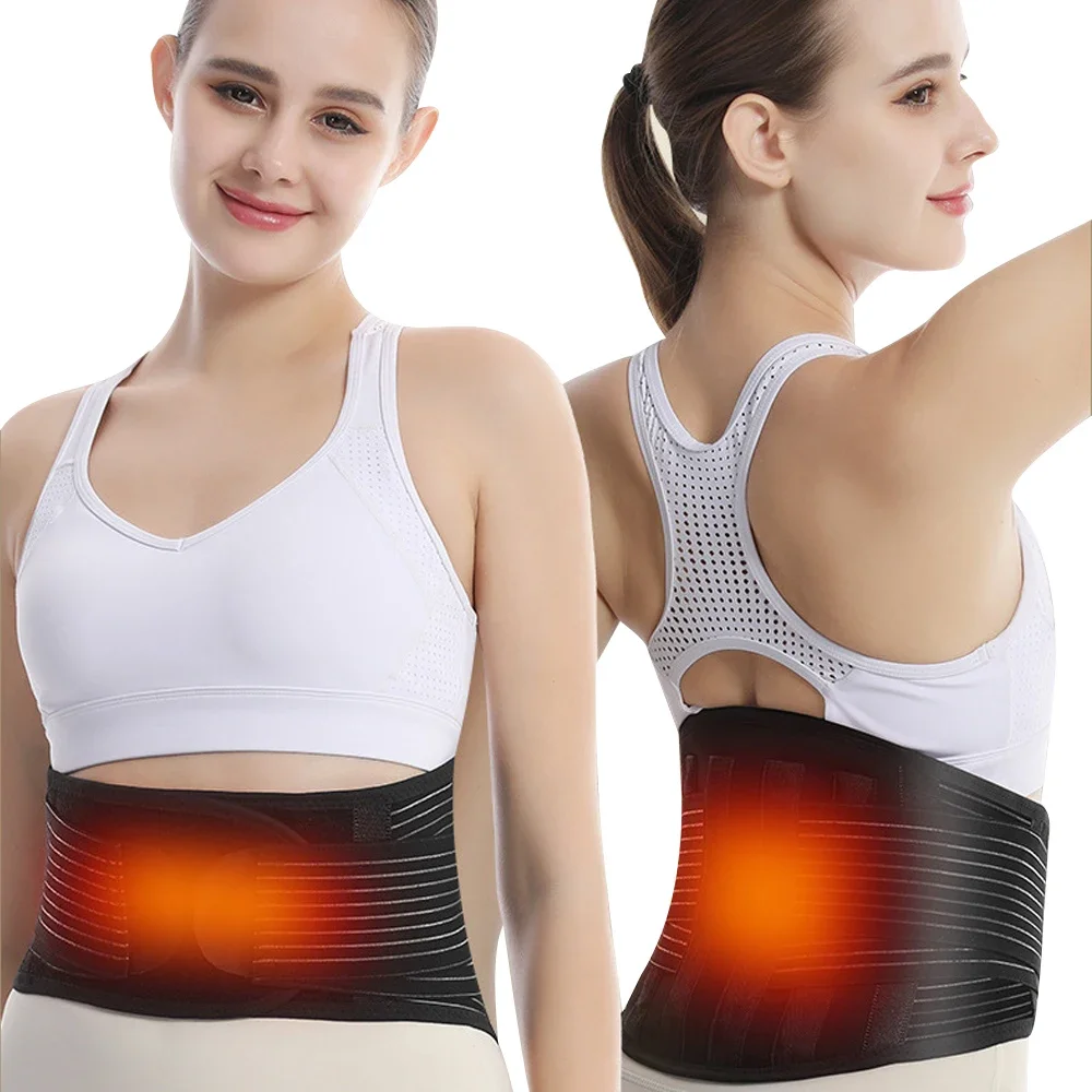 Self-heating Lumbar Magnet Belt,Thermal Magnetic Therapy Tourmaline Lower Back Waist Support Belt Brace for Pain Relief Sciatica