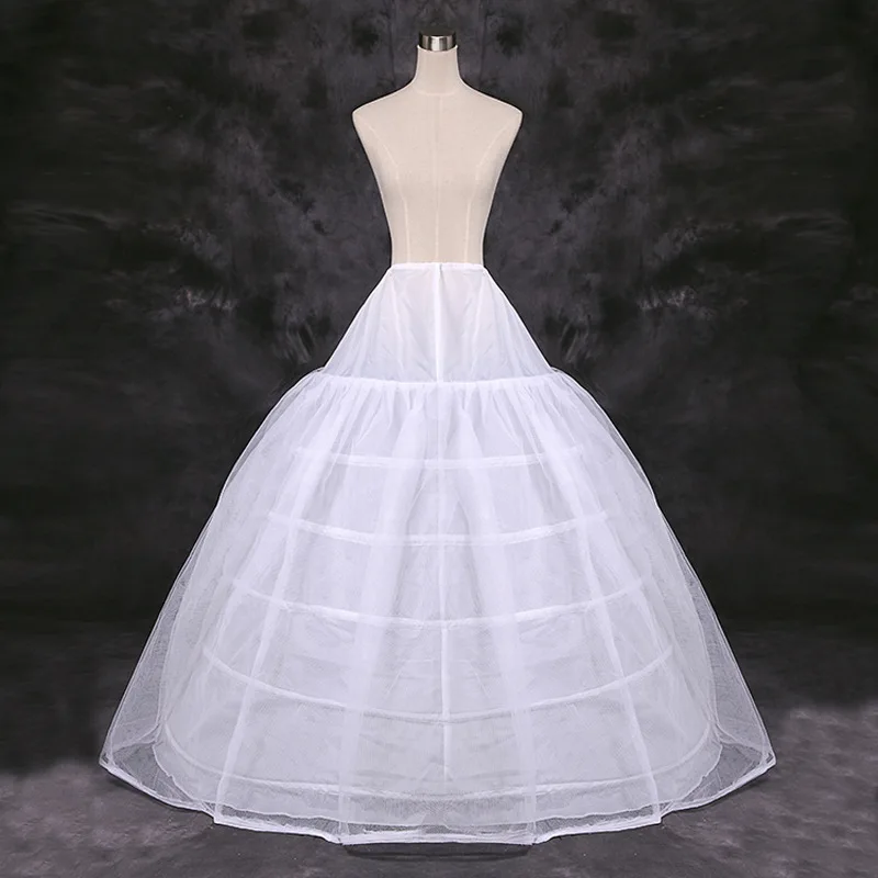 New Arrival 6 Hopps Ball Gown Petticoat Underskirt Wedding Bridal Dress Jupon Mariage Halka Rockabilly With Tulle