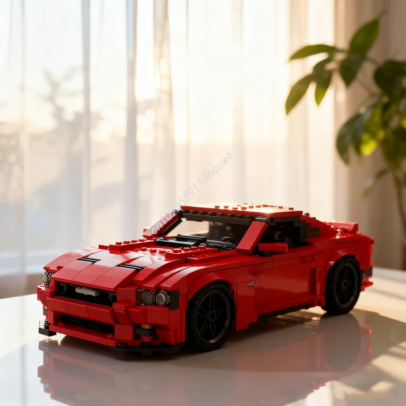 797 قطعة MOC Forded Mustangesd GT كوبيه 1 Miniland نموذج فريق اللبنات تجميع DIY بها بنفسك هدية الكريسماس فكرة إبداعية لعبة أطفال #1