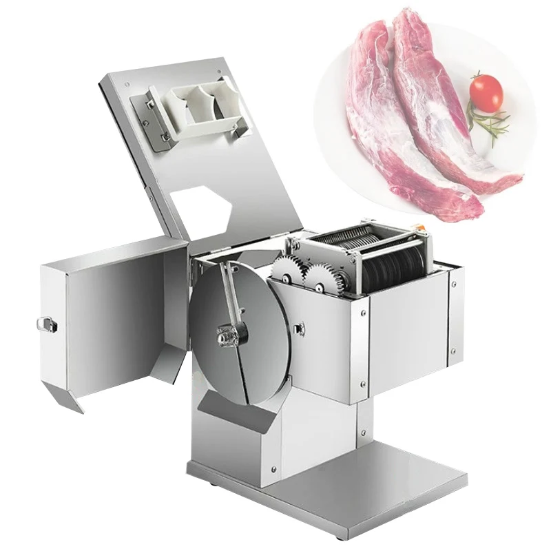 Tabletop Restaurant Small Meat Cutting Machine Electric Automatic Commercial Fresh Mini Meat Slicer