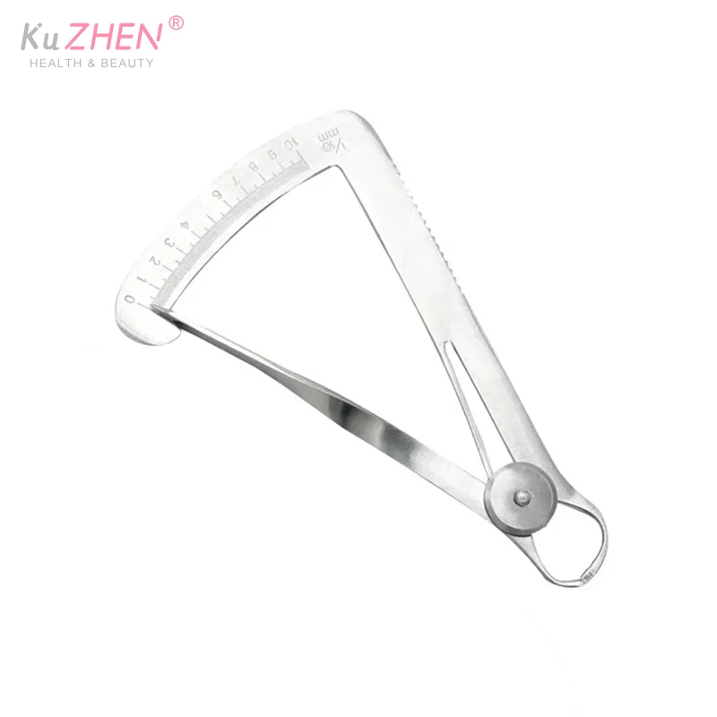 1 قطعة مسطرة فرجار تقويم الأسنان لقياس تاج الشمع من الفولاذ المقاوم للصدأ قياس 0-10 مللي متر أدوات أدوات جراحية لطب الأسنان