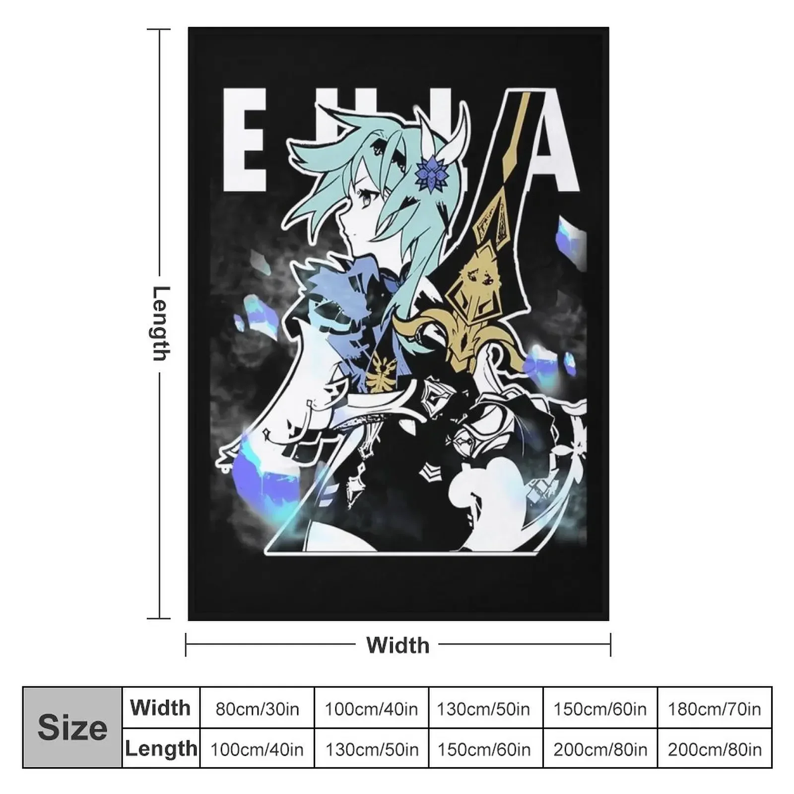 Eula Genshin Impact / Eula Genshin / Eula / Shirt Tee-Shirt Throw Blanket christmas gifts Tourist Thin Blankets