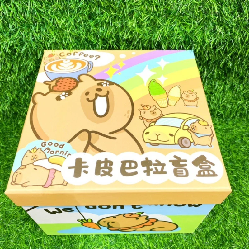 48pcs/box Cartoon Doll Capybara Blind Box Toys Simulation Mini Capybara Action Doll Children's Birthday Gift Toy Ornaments