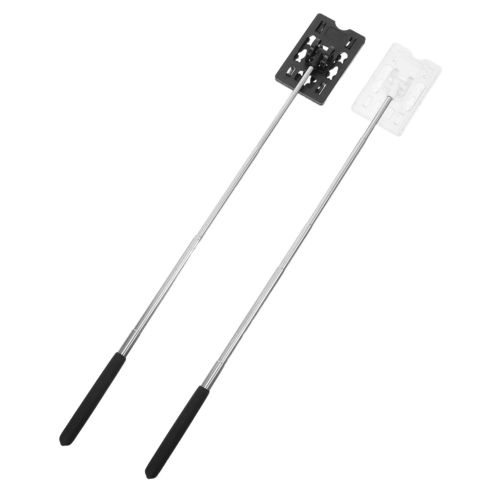 2Pcs Telescopic Card Holder Rod Adjustable Parking Card Grabber Toll Swiping Stick Vehicle Parking Swiping Pole Contactless