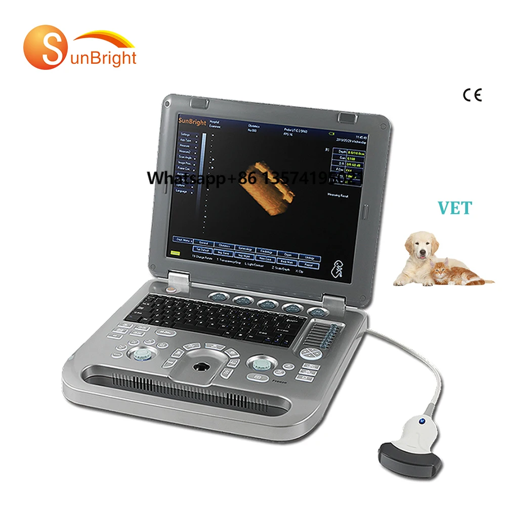 

Hospital Used Medical Equipment Portable Veterinary Ultrasound Machine SUN-800D