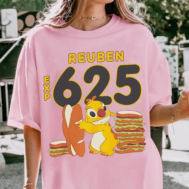 

Рубашка для сэндвич-магазина Disney Lilo and Stitchuben Experiment 625, одинаковые рубашки для всей семьи Epcot Walt Disney World, волшебное королевство