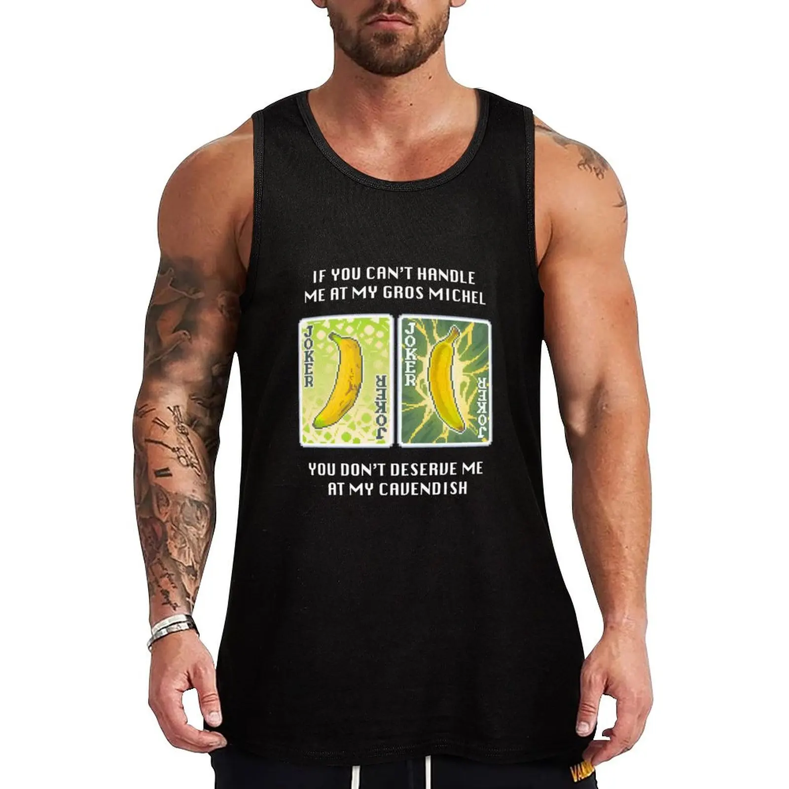 Gros Michel y Cavendish, babana joker, regalo para gamers, camiseta sin mangas para gimnasio, camiseta sin mangas de secado rápido para entrenamiento