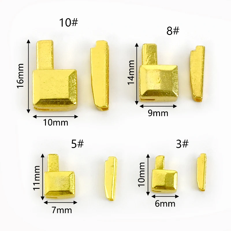 20/50/100set Meetee 3 #5 #8 #10 # chiusura con cerniera chiusura a scatto cursore inserto di fissaggio scatola Pin cerniere aperte kit di