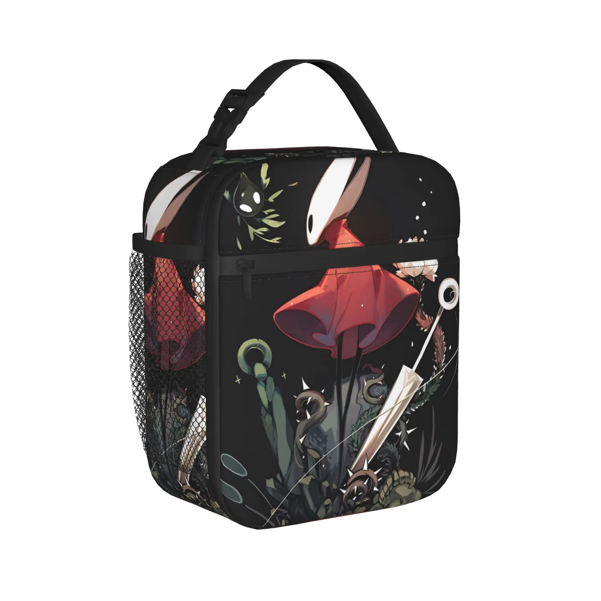 Hollow Knights Cartoon Thermal Insulated Lunch Bags for Office  Reusable Bento Box Thermal Cooler Lunch Box