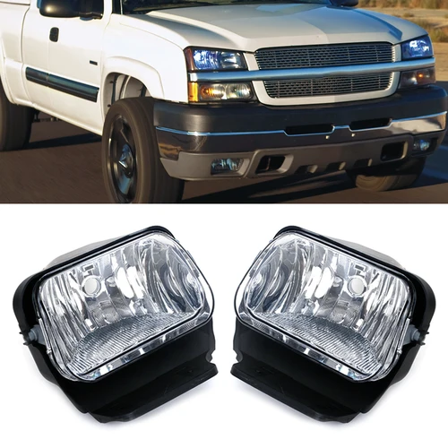 Luz antiniebla del parachoques delantero para Chevrolet SILVERADO 1500 2500 3500 y HD Classic 2004-2007 señal de luz de circulación diurna sin bombilla