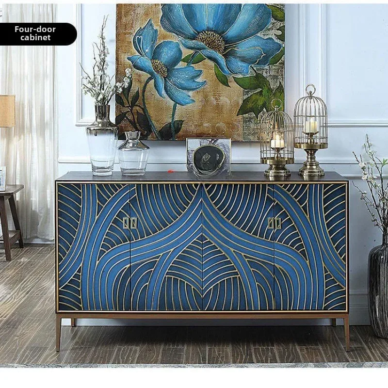 خزانة باب فاخرة خفيفة من JH، قسم متكامل لباب غرفة المعيشة، ديكور من الخشب الصلب الأمريكي h