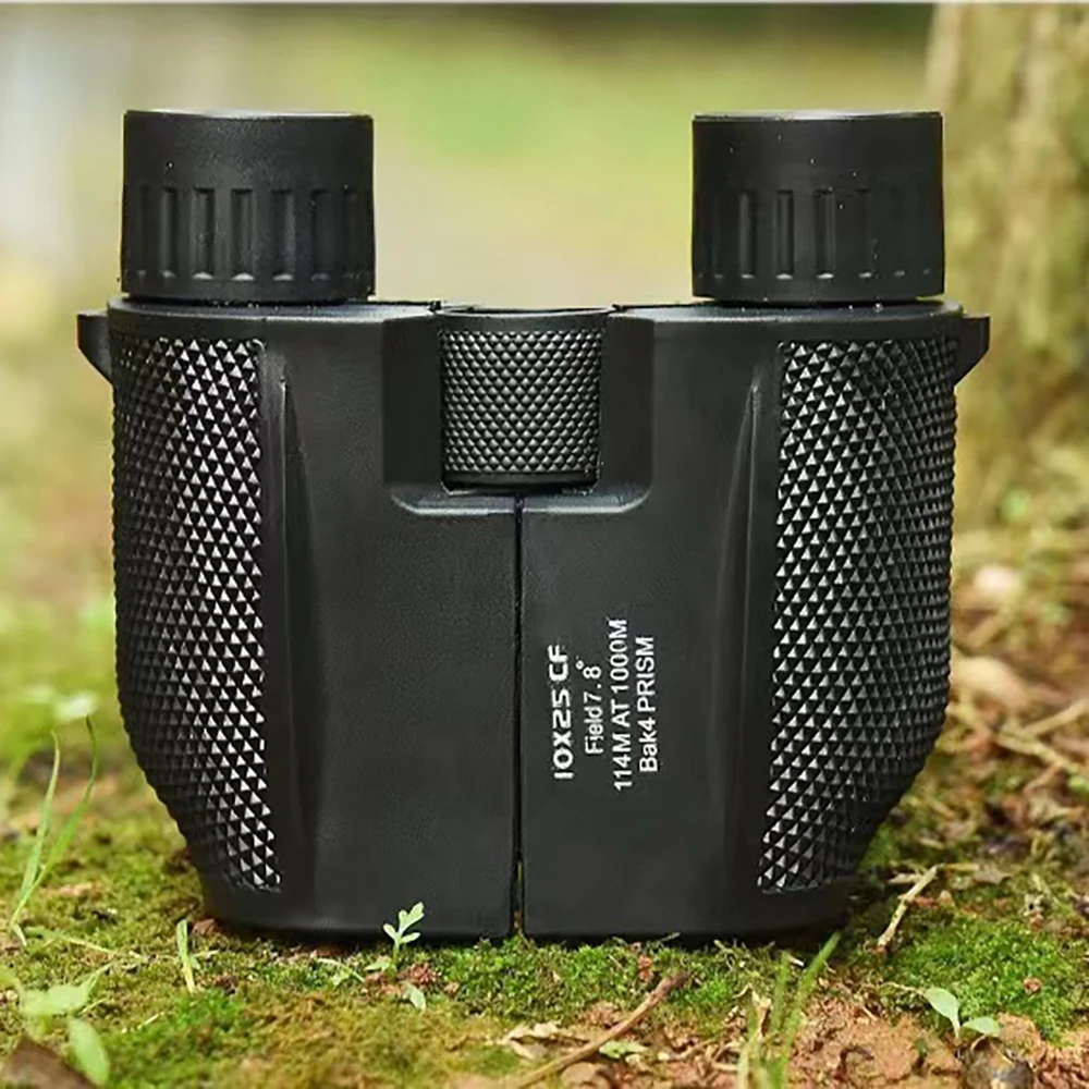 

10X25 Binoculars HD Mini BAK-4 Prism FMC Coated Portable Telescope For Outdoor Bird Watching Hunting Travel Camping