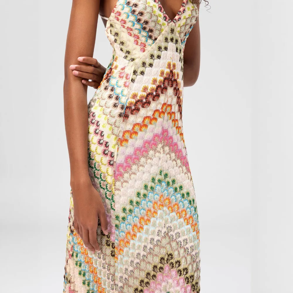 2025 novo estilo vestido retalhos vestido longo sexy cinta vestido artesanal crochê chique mulher 2025 vestido de verão robe feminino