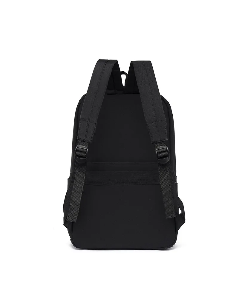 Large capacity backpack college students junior high school pupils solid color computer backpack male and female tie-dye
