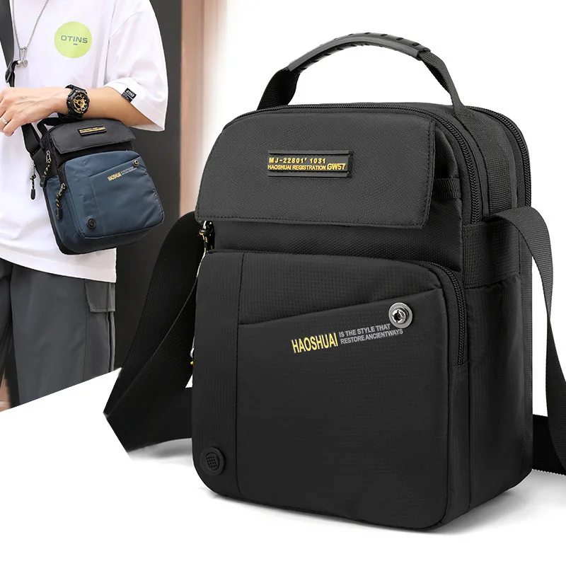 

New leisure men's messenger bag outdoor sports shoulder bag anti splash travel bag handbag