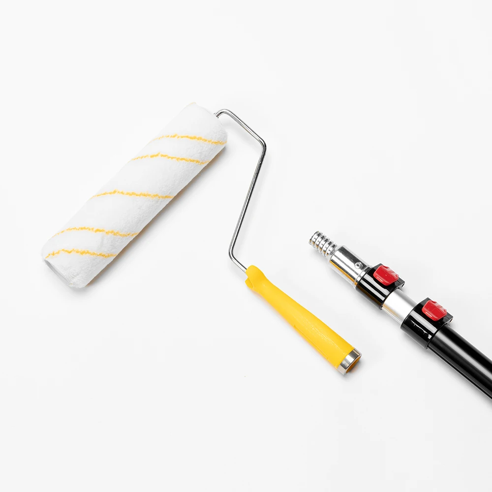 متعددة الأغراض 2 قسم تلسكوبي الألومنيوم مقبض قابل للتمديد أسطوانة الطلاء تمديد القطب