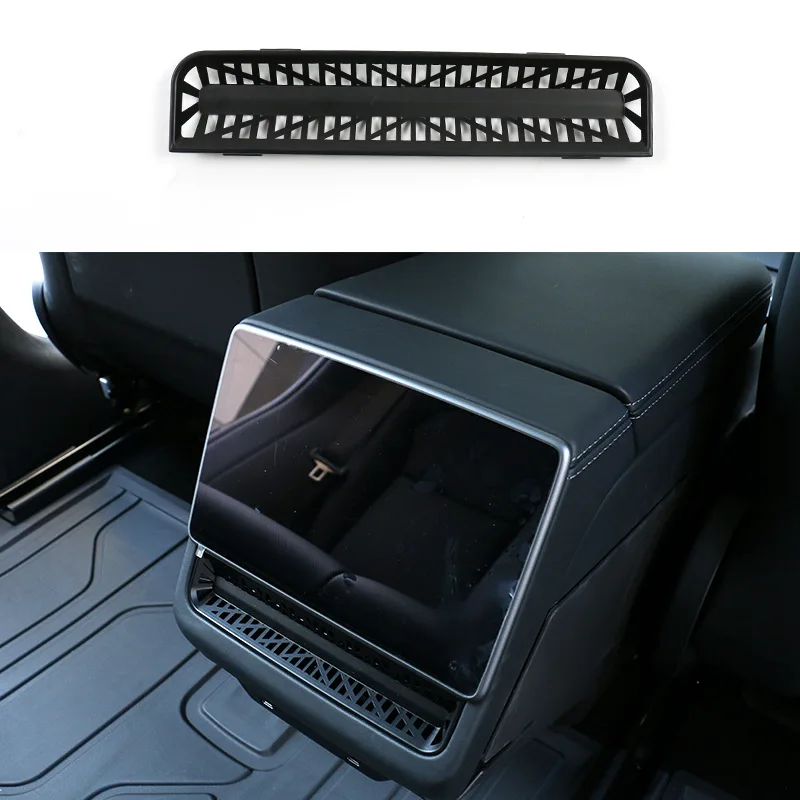 for Tesla Model 3+ Highland 2024 Rear Air Outlet Cover Conditioning Vent Protective M3 Armrest Box Back Anti Blocking New Model3